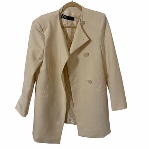 ZARA hidden double breasted buttoned frock coat M